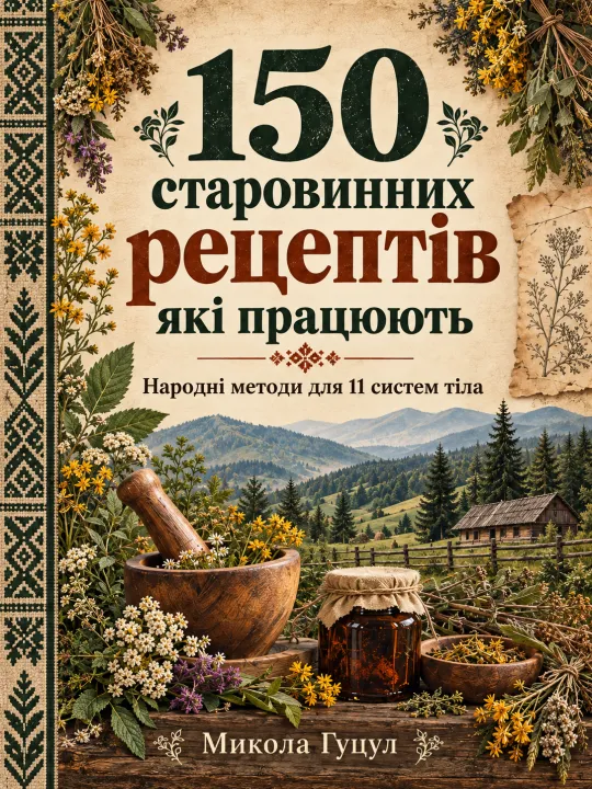 Обкладинка книги «150 старовинних рецептів, які працюють»